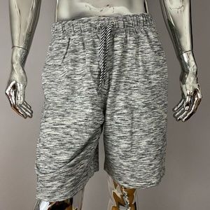 New Pink Dolphin Gray Graphic Cotton Sweat Shorts Size L